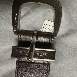 Michael Kors Dark Brown Leather Belt Bag